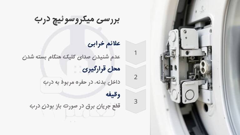 بررسی میکروسوئیچ درب