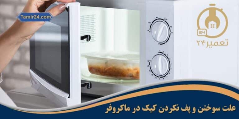 چرا کیک در مایکروفر میسوزد