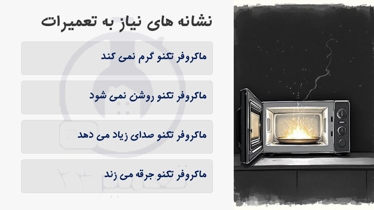 تعمیرات مایکروفر تکنو