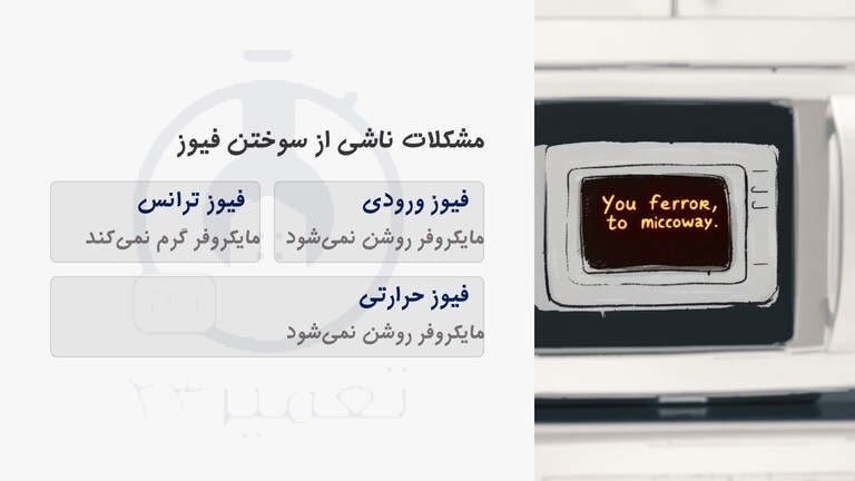 عواقب سوختن فیوز ماکروفر