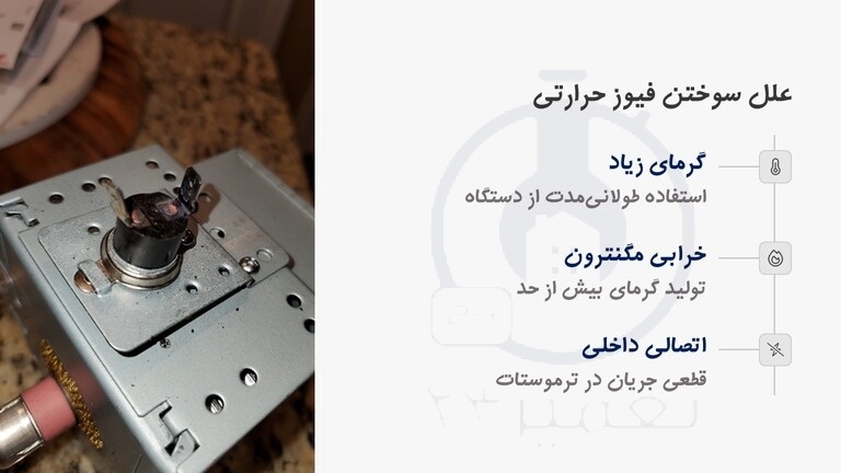 عیب یابی فیوز حرارتی مایکروفر