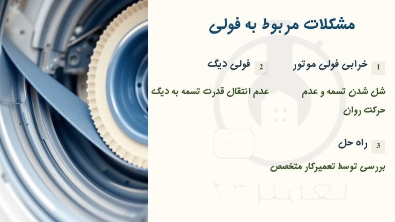 بررسی فولی دیگ لباسشویی