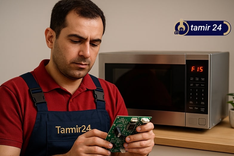 خرابی برد دلیل کد خطای F15 مایکروفر ال جی