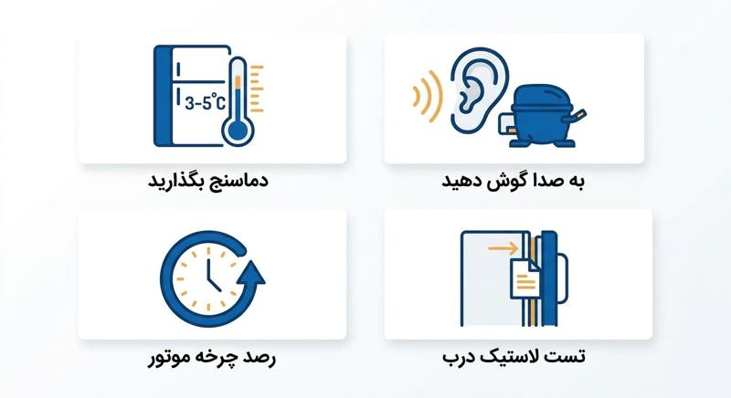 تست سریع برای اینکه بفهمیم یخچال یکسره کار میکند
