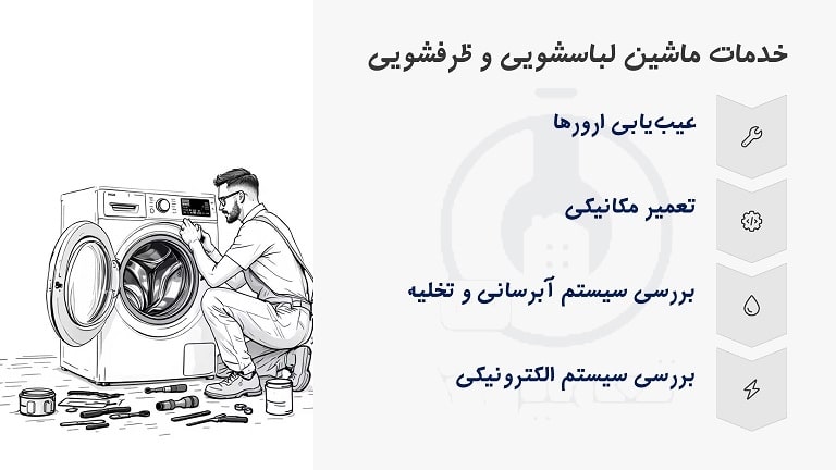 خدمات ماشین لباسشویی و ظرفشویی بوش در شرق تهران