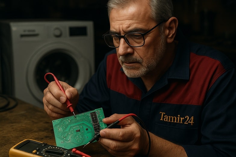 رفع تخصصی ارور f57 لباسشویی بوش