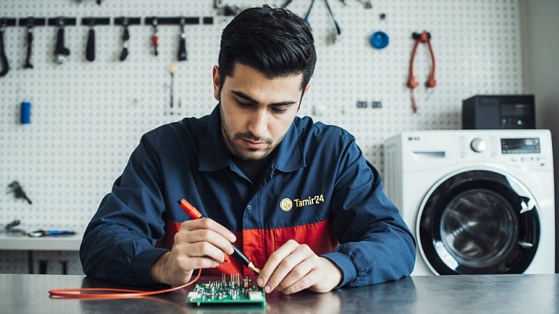 علت خراب شدن برد لباسشویی ال جی