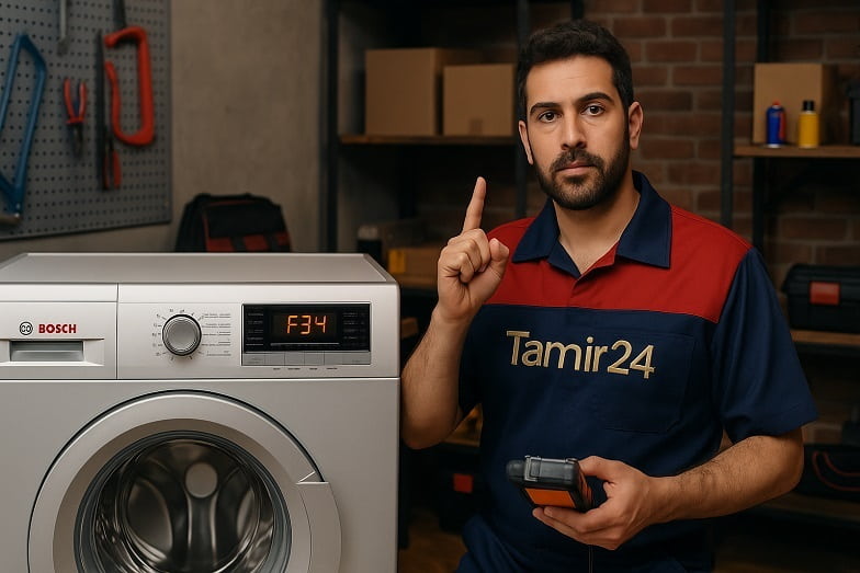 راهکار تخصصی رفع خطای 34 لباسشویی بوش