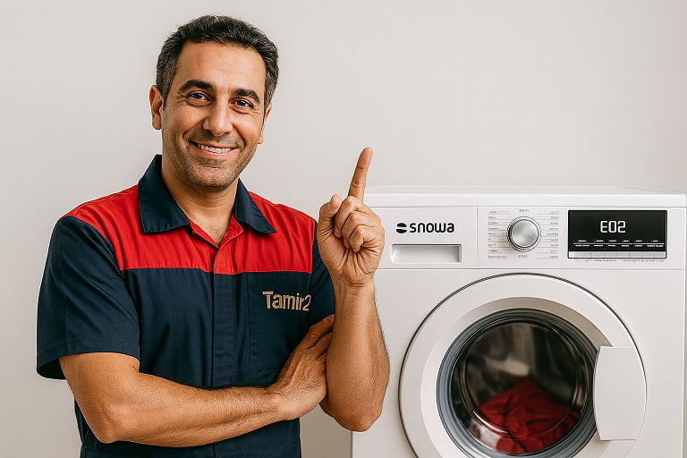 راه‌های پیشگیری از کد خطای E02 در ماشین لباسشویی اسنوا