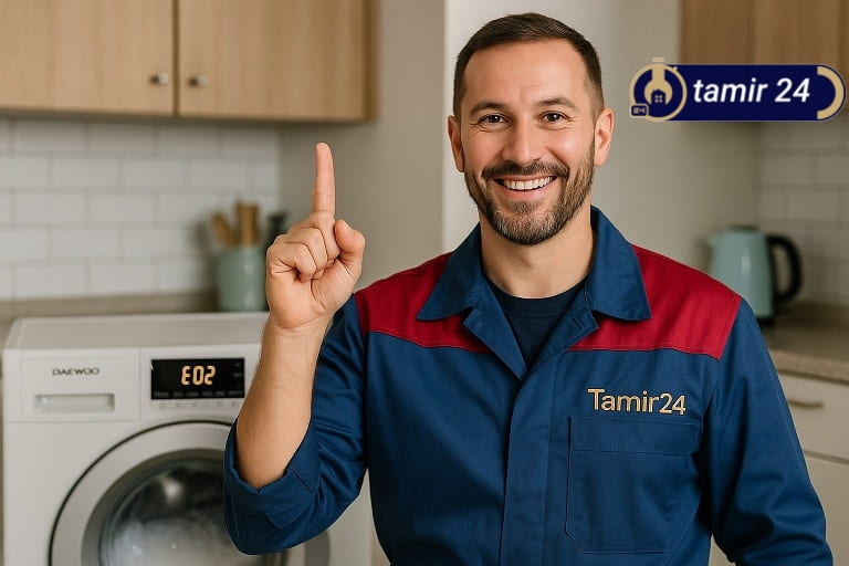 راهکار تخصصی رفع خطای E02 لباسشویی دوو