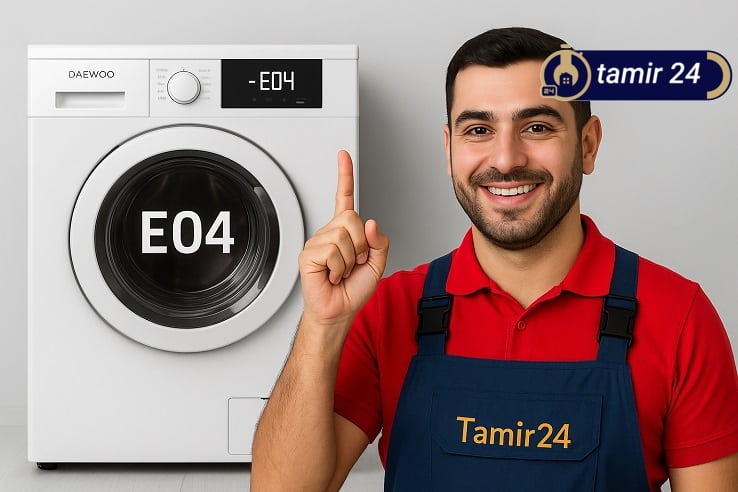 راهکارهای رفع ارور E04 لباسشویی دوو